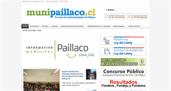 Desktop Screenshot of munipaillaco.cl